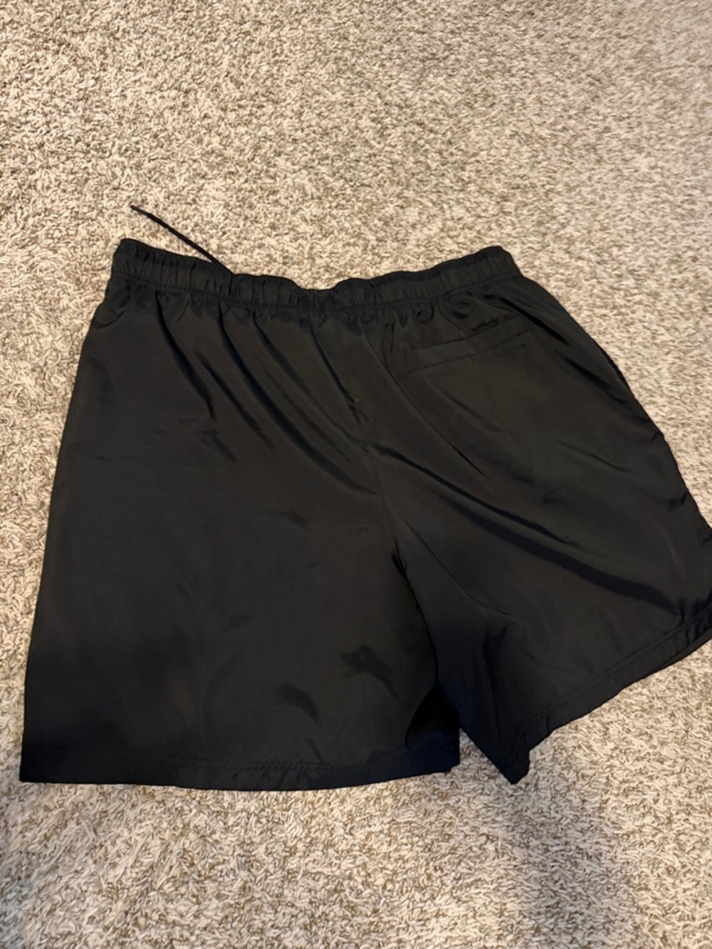 Jordan Men's Black Athletic Shorts with White Jumpman Logo - Picture 3 of 3